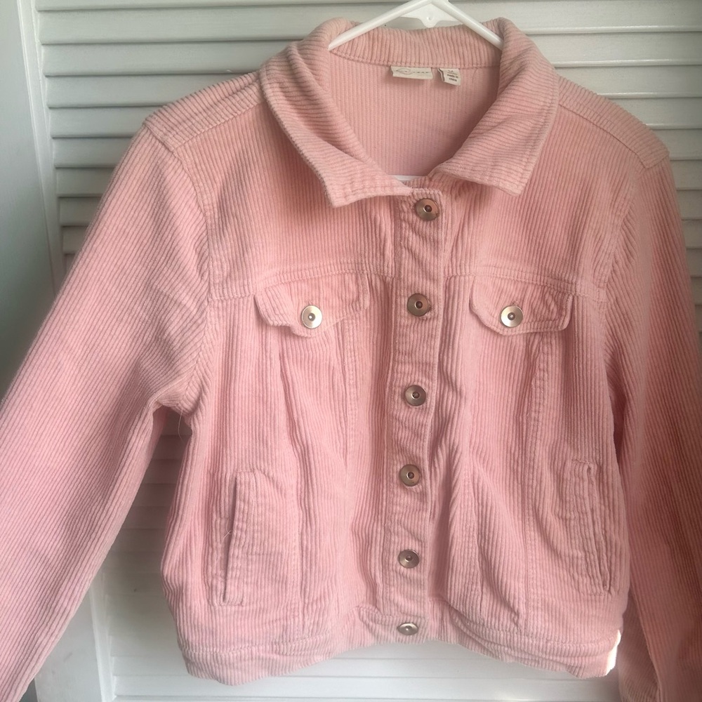 Cato Pink Corduroy Jean Jacket